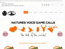 Tablet Screenshot of naturesvoicegamecalls.com